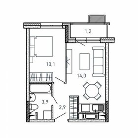 Квартира 32,1 м², 1-комнатная - изображение 1