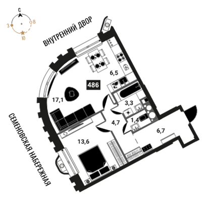 51,9 м², 2-комнатная квартира 24 700 000 ₽ - изображение 144