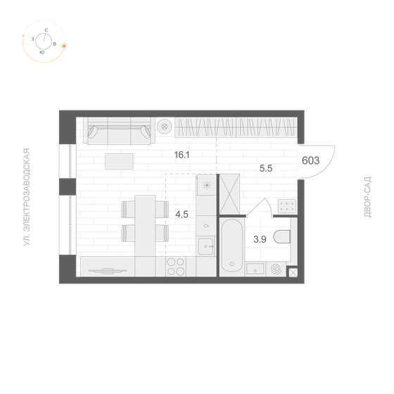 43,8 м², апартаменты-студия 13 140 000 ₽ - изображение 100