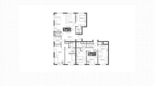 Квартира 161 м², студия - изображение 1