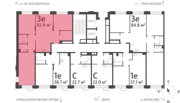 77 м², 3-комнатная квартира 26 400 000 ₽ - изображение 60