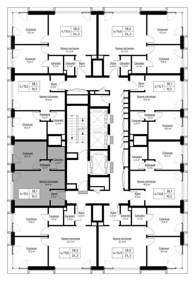 29,8 м², квартира-студия 11 500 000 ₽ - изображение 89