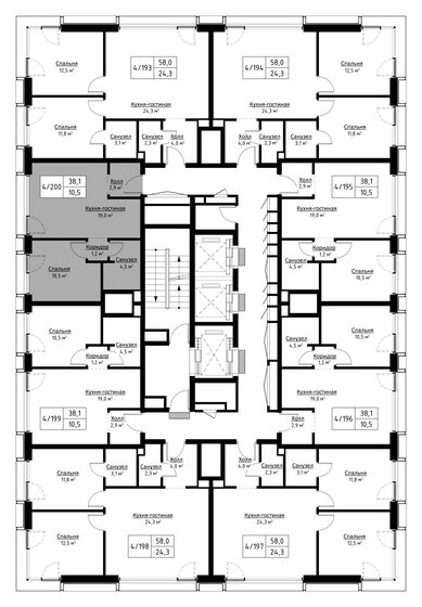 29,8 м², квартира-студия 11 500 000 ₽ - изображение 94