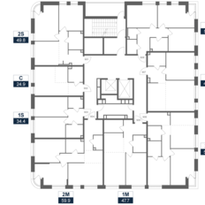 Квартира 58,3 м², 2-комнатная - изображение 2