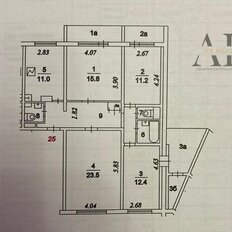 Квартира 108 м², 4-комнатная - изображение 2