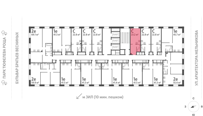 30 м², квартира-студия 13 390 000 ₽ - изображение 85