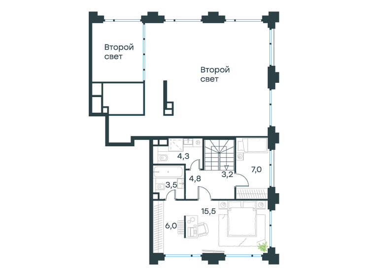 116,6 м², апартаменты-студия 61 798 000 ₽ - изображение 142