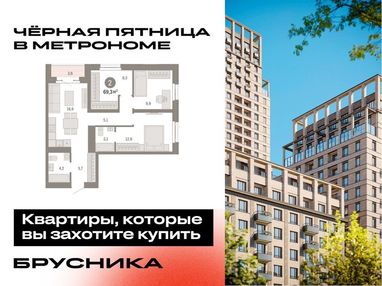 71 м², 3-комнатная квартира 21 511 296 ₽ - изображение 21