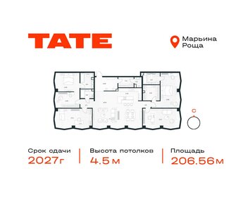 Квартира 206,6 м², 5-комнатная - изображение 1