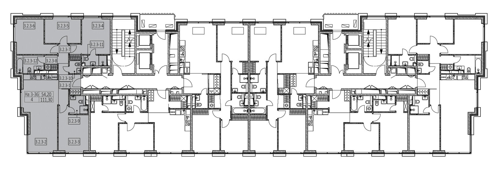 108 м², 4-комнатная квартира 43 274 844 ₽ - изображение 55