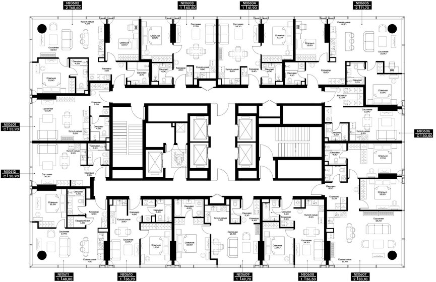 23,8 м², апартаменты-студия 27 000 000 ₽ - изображение 128