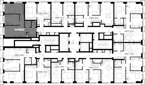 Квартира 59,5 м², 2-комнатная - изображение 2