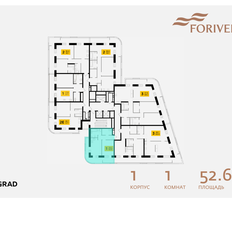 Квартира 52,7 м², 1-комнатная - изображение 2