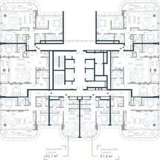 Квартира 62,1 м², 2-комнатная - изображение 3