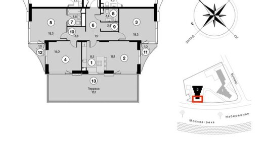 Квартира 117,4 м², 3-комнатная - изображение 1