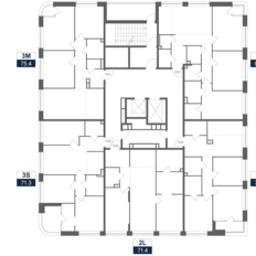 Квартира 70,1 м², 3-комнатная - изображение 2