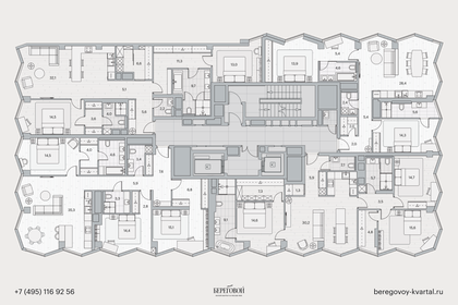 Квартира 114,8 м², 3-комнатная - изображение 2