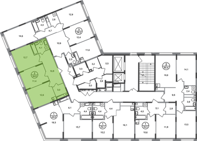 Квартира 54,6 м², 2-комнатная - изображение 2