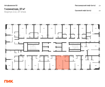 Квартира 37 м², 1-комнатная - изображение 2