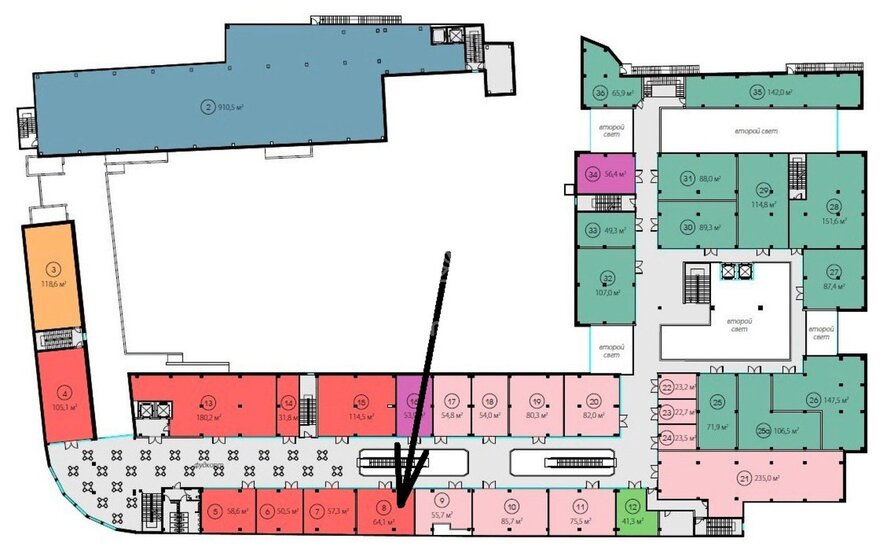 41,3 м², торговое помещение 11 900 000 ₽ - изображение 57