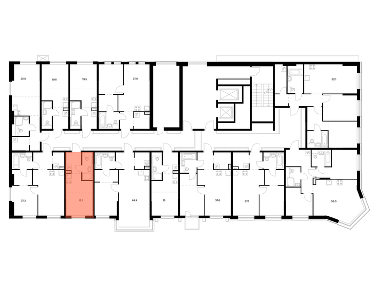 13,9 м², апартаменты-студия 4 726 000 ₽ - изображение 89