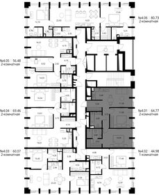 Квартира 64,8 м², 2-комнатная - изображение 2