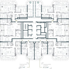 Квартира 109,3 м², 3-комнатная - изображение 3