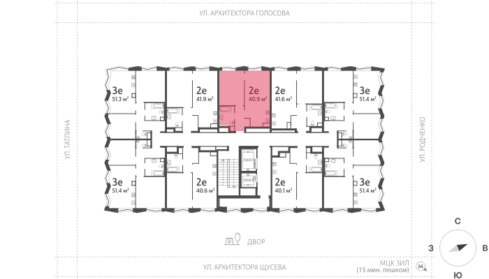 42,4 м², 1-комнатная квартира 22 453 000 ₽ - изображение 79