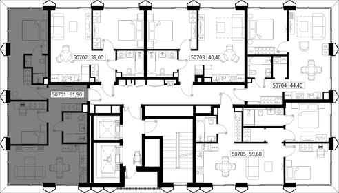 Квартира 61,9 м², 2-комнатная - изображение 2