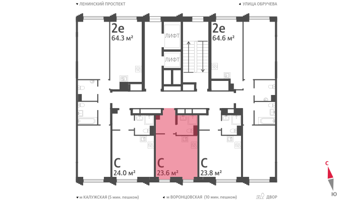 23,9 м², квартира-студия 14 320 975 ₽ - изображение 29