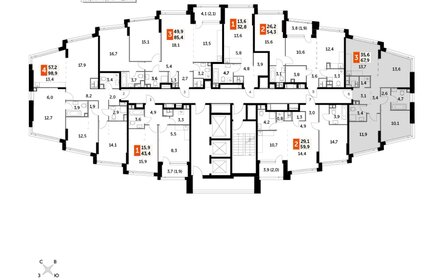 Квартира 67,9 м², 2-комнатная - изображение 2