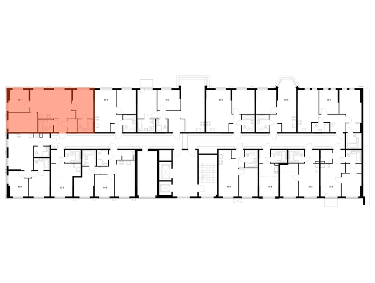 110 м², 3-комнатная квартира 25 999 000 ₽ - изображение 51