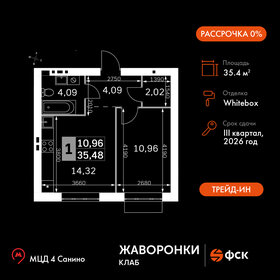 Квартира 35,5 м², 1-комнатная - изображение 1