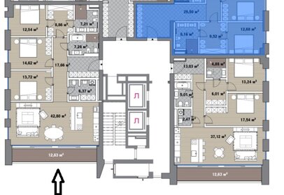 Квартира 143,7 м², студия - изображение 1