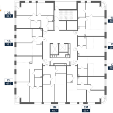 Квартира 66,8 м², 2-комнатная - изображение 2