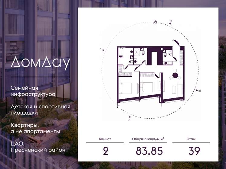 92,1 м², 2-комнатные апартаменты 66 000 000 ₽ - изображение 80