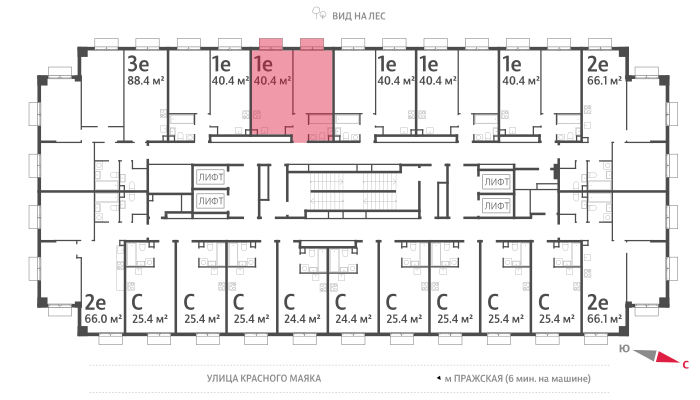 40,5 м², 1-комнатная квартира 12 411 630 ₽ - изображение 9