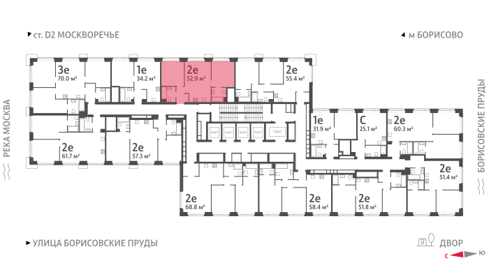 53,5 м², 2-комнатная квартира 15 799 000 ₽ - изображение 31