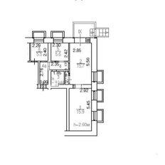 Квартира 52,8 м², 2-комнатные - изображение 3