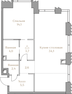 74,4 м², 3-комнатная квартира 49 000 000 ₽ - изображение 100