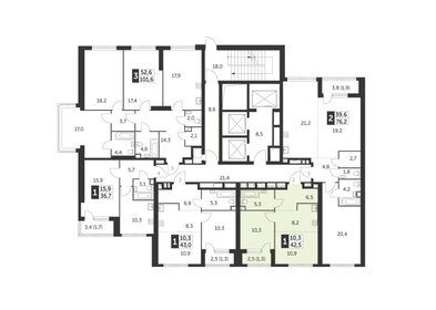 Квартира 42,5 м², 1-комнатная - изображение 1