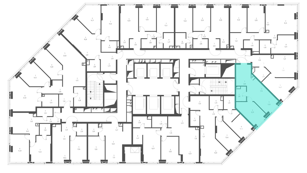 40,9 м², 1-комнатная квартира 22 274 348 ₽ - изображение 27