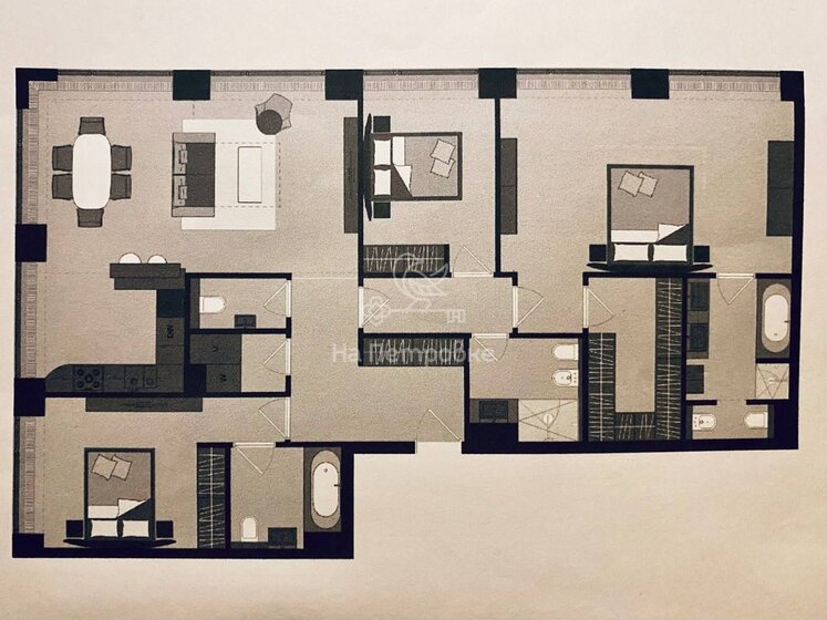 191,2 м², 5-комнатная квартира 153 563 104 ₽ - изображение 36