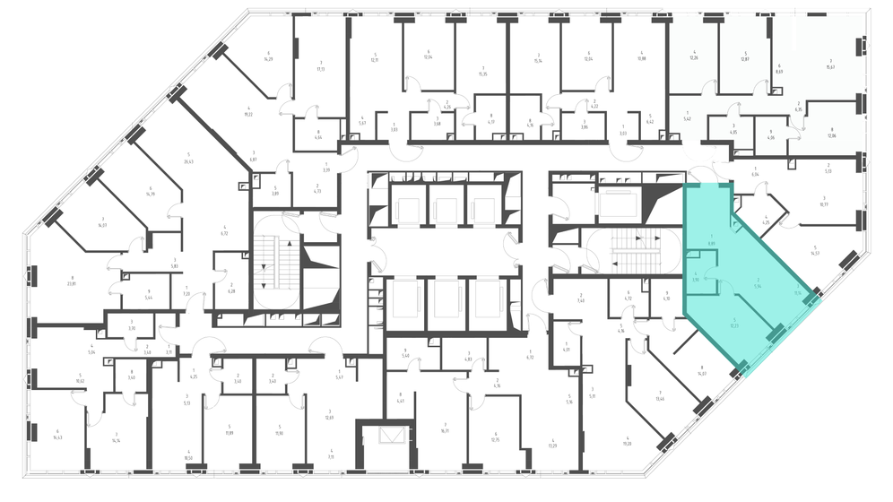 40,9 м², 1-комнатная квартира 22 274 348 ₽ - изображение 40