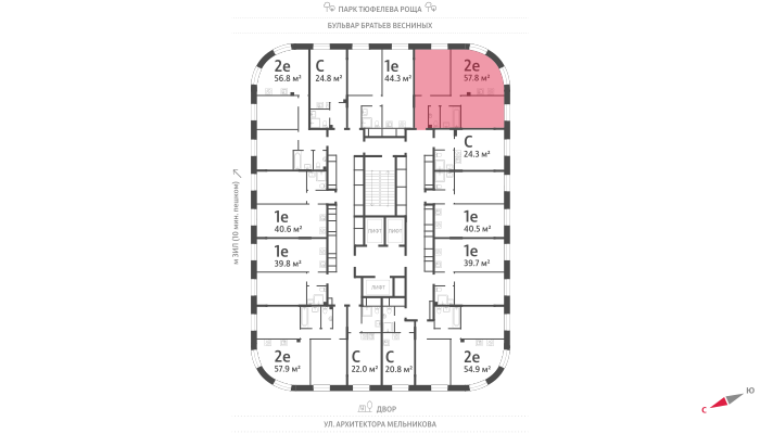 54 м², 2-комнатная квартира 29 900 000 ₽ - изображение 101