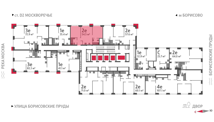 53,5 м², 2-комнатная квартира 15 799 000 ₽ - изображение 51