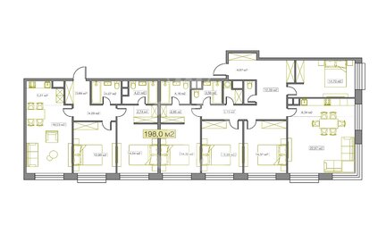 Квартира 198 м², 6-комнатная - изображение 1