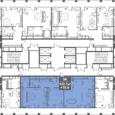 Квартира 122,1 м², 3-комнатные - изображение 2