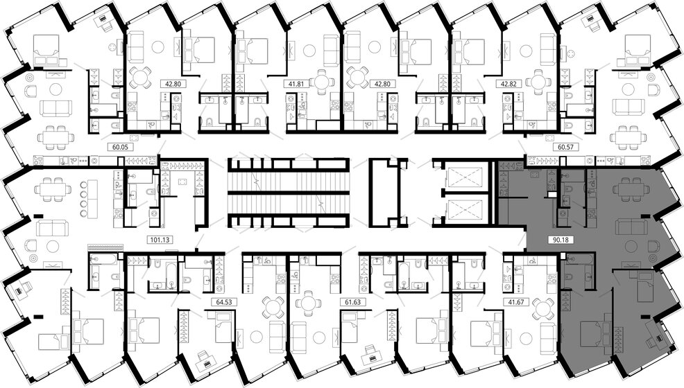 90,2 м², 2-комнатная квартира 52 065 960 ₽ - изображение 37