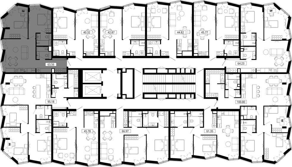 90,2 м², 2-комнатная квартира 52 065 960 ₽ - изображение 67